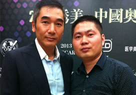 广州奇亿与明星合影